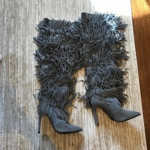 Jeffery Campbell fringed Boots- Limited Edition